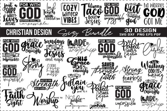Christian SVG Bundle, Inspirational SVG