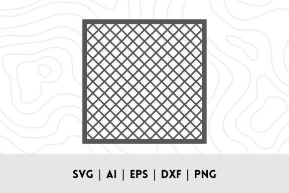 Diamond Pattern Trellis Stencil SVG Graphics for Crafts