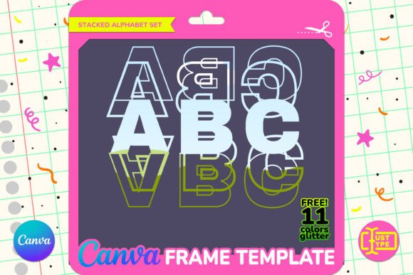 Echo Stacked Alphabet Canva Frame: Canva Graphics Review