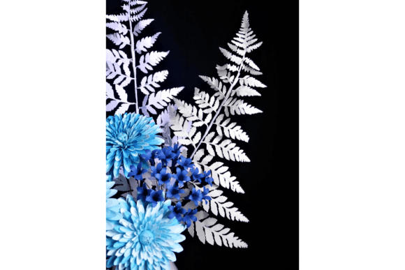 Fern Stalk 3D SVG for Paper Flowers