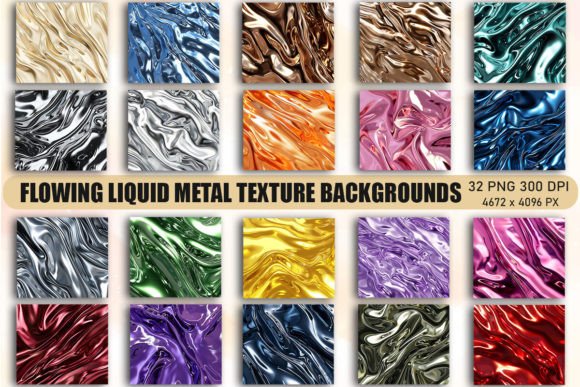 Flowing Liquid Metal Texture Backgrounds Review