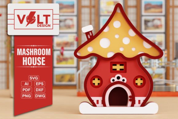 Mushroom House 3D SVG: A Designer’s Review