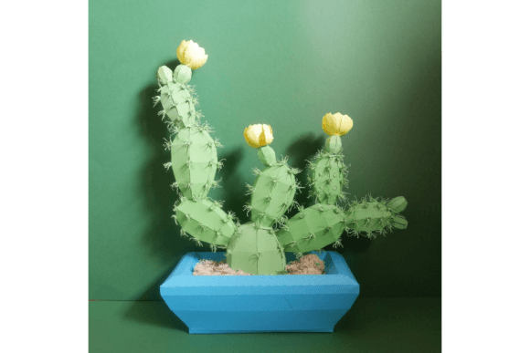 Nopal Cactus 3D SVG for Cacti And Succulents