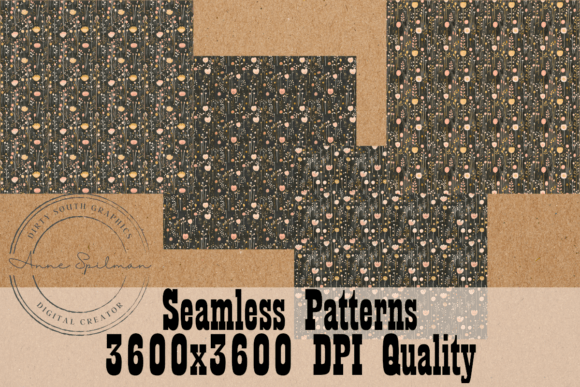 Sweet Wildflowers Seamless Patterns Graphics and Patterns Review